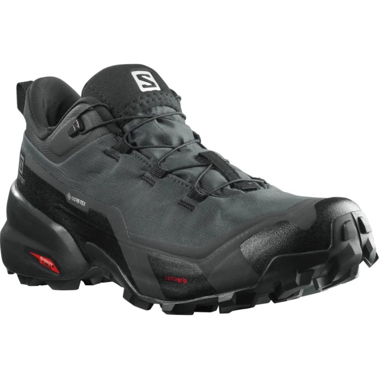 Black Salomon Cross Hike GTX Men's Hiking Shoes | IE CK5321